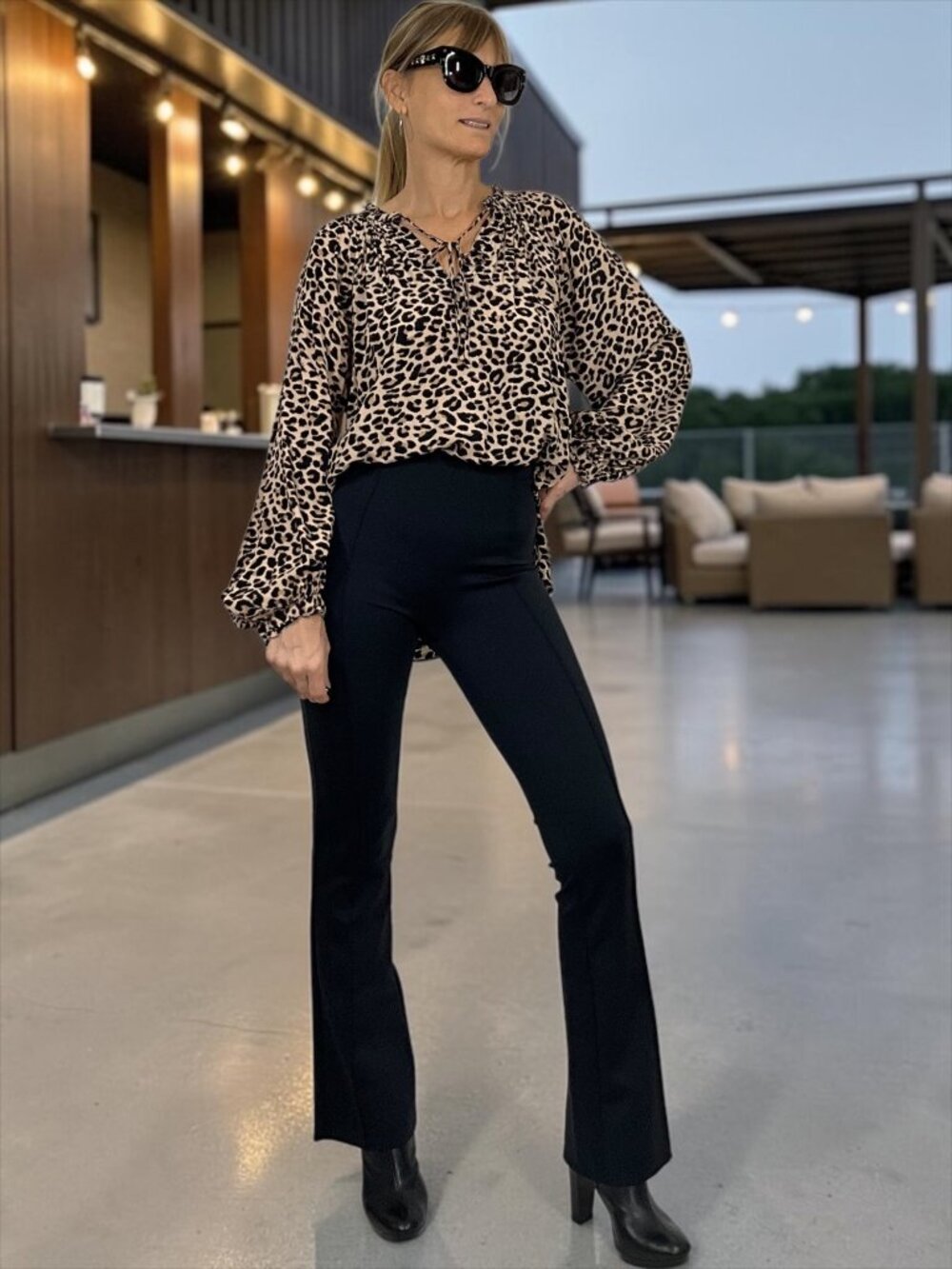 Zadig & Voltaire Theresa Print Leopard Blouse XS Animal Print